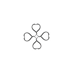 letter s love logo