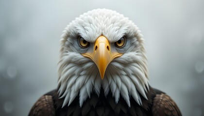 Obraz premium Intense Stare of a Bald Eagle