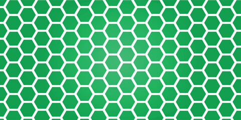 Abstract green hexagon pattern futuristic surface with rays of light. 3D Rendering.vector illustrator