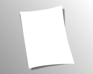 White blank sheets of a4 size paper  mockup