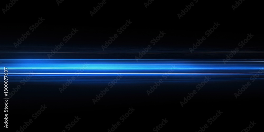 Poster abstract blue light stream on black background creating a dynamic and modern visual experience for d