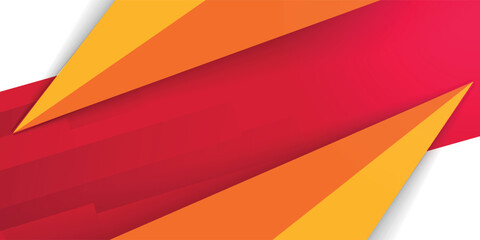 stylish red white and yellow abstract banner design.vector illustrator