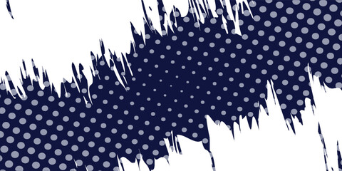 Dots halftone white and blue color pattern gradient grunge texture background.