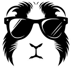 Cool guinea pig portrait