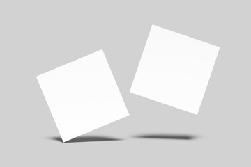 Square Flyer Blank Mockup