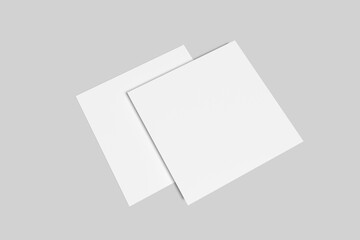 Square Flyer Blank Mockup