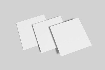 Square Flyer Blank Mockup