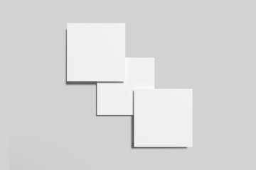 Square Flyer Blank Mockup