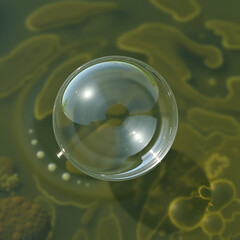 bulle d'air dans l'eau