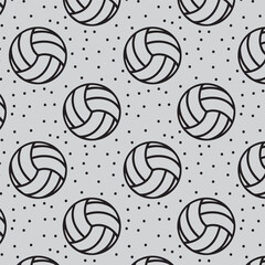 volleyball seamless pattern vector