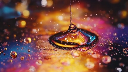 Abstract fluidity, A mesmerizing dance of colors and viscous textures