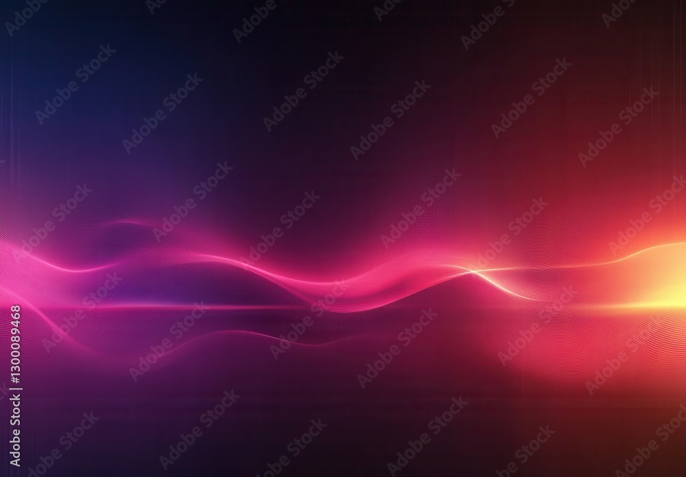 Aufkleber abstract colorful wave design with smooth gradients and dynamic light effects for use in digital art
