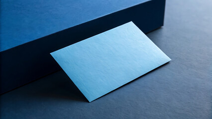 Blue Envelope on Blue Surface