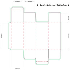 dieline and box dieline, die cut, cardboard box dieline, box die-line, die-line, dieline template