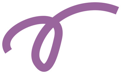Obraz premium Purple squiggle line – vector illustration of abstract stroke