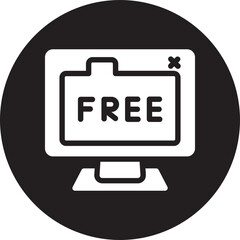free access glyph icon
