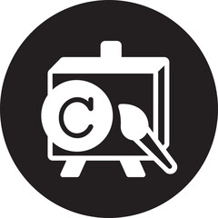 Art  glyph icon