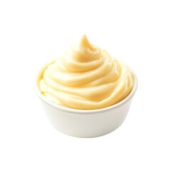 Creamy Delicious Mayonnaise Swirl in a Bowl A Perfect Condiment