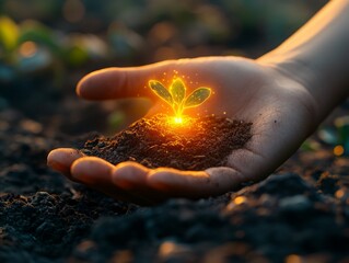 A Seed of Hope: Nurturing Growth and Empowerment, A Symbol of Women's Strength and Potential on International Women's Day, Celebrating the Future, Together.