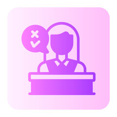 jury gradient icon