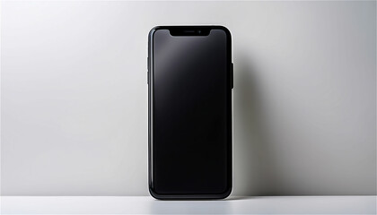 On a white background, cell phone mock-up