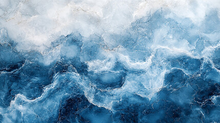 Fototapeta premium Abstract blue marble textured background. Abstract Blue and Silver Swirling Marble Texture