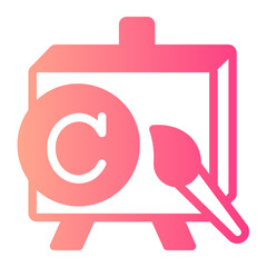 Fototapeta premium Art gradient icon