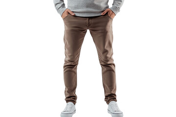 
Full-Length Portrait of a Young Man in Casual Clothes