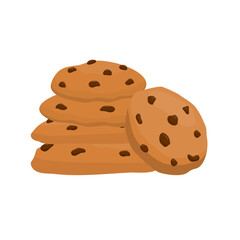 Delicious Chocolate Chip Cookies Illustration