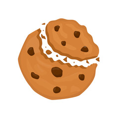 Delicious Chocolate Chip Cookies Illustration