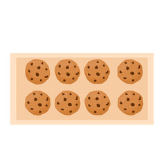 Delicious Chocolate Chip Cookies Illustration