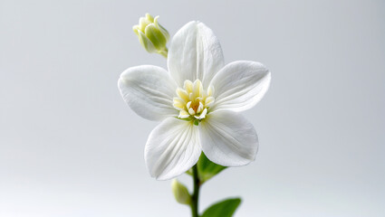 white jasmine flower in a white