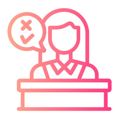 jury gradient icon