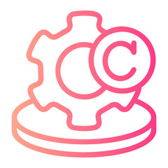 Obraz premium Software gradient icon