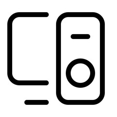 Multimedia Thin icons