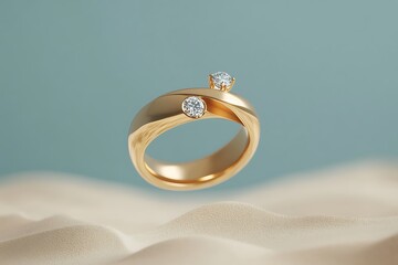 Exquisite Gold Diamond Ring - A Masterpiece of Design