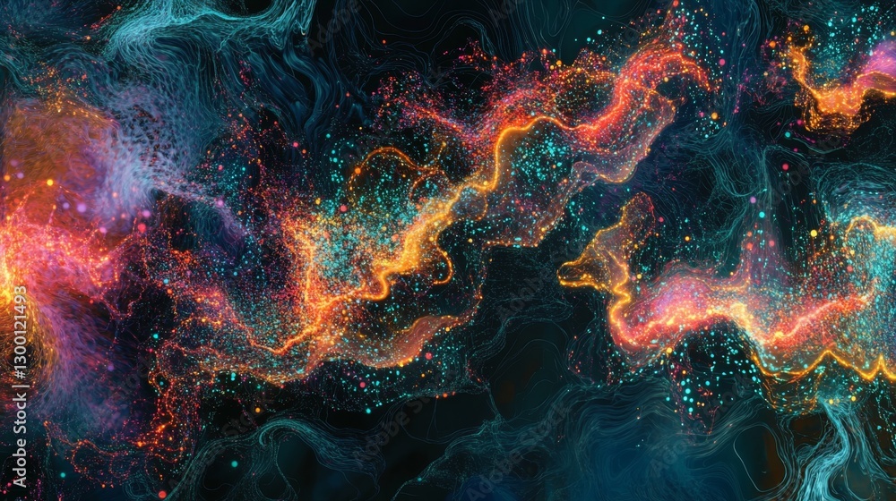 Poster design innovative neural networks tech lab research paper digital environment expert perspective glo