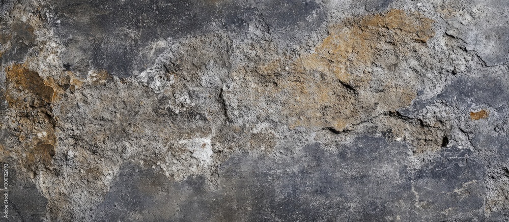 Leinwandbilder textured stone surface in shades of gray with earthy tones; details of cracks and patterns create a 
