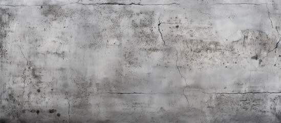 Fototapeta premium Textured gray concrete wall with subtle cracks and stains creating a robust background ideal for showcasing design concepts and copy space.