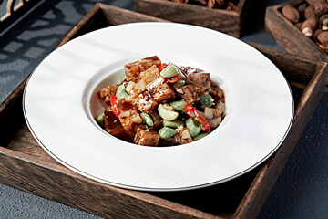 Delicious cold dish Laba garlic pork skin jelly