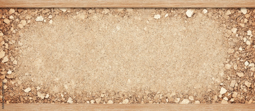 Fototapete beige corkboard frame design with textured surface and natural tones creating a perfect showcase for