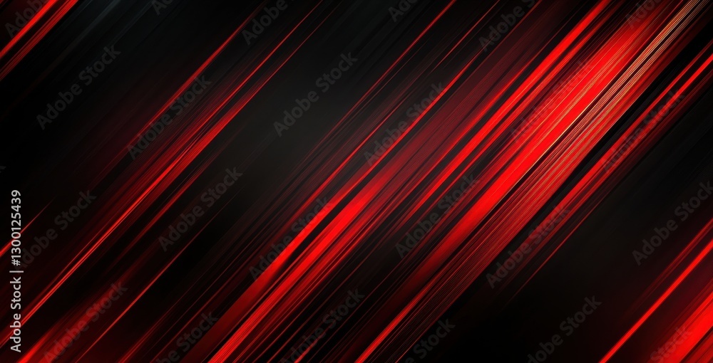 Poster abstract red and black background with dynamic diagonal lines creating a sense of movement and energ