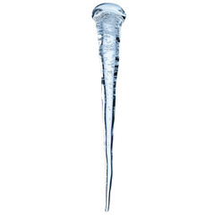 Beautiful icicle gradually melting in sunlight