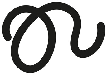 black line, squiggly line