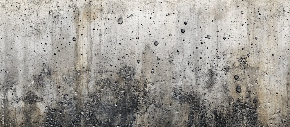 Fototapete Abstract textured surface featuring gray concrete with scattered water droplets creating a striking visual effect capturing a modern industrial aesthetic.