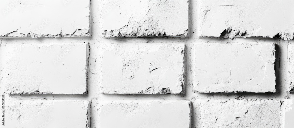 Aufkleber textured white cinder block wall with a rough finish showcasing industrial style ideal for architect