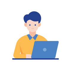 Employee drafting a professional email on laptop for clear communication