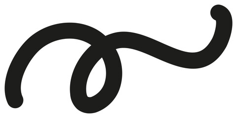 black line, squiggly line