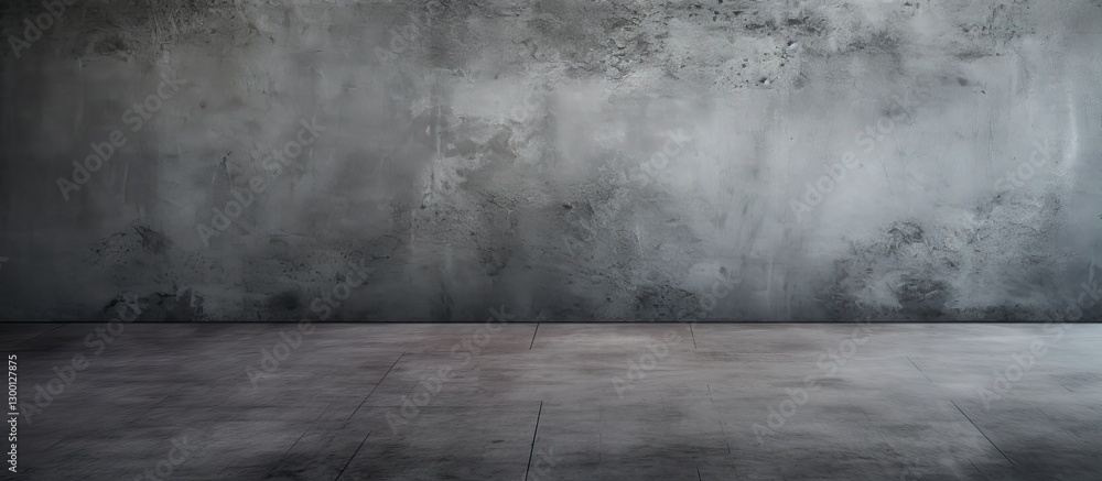 Poster textured gray cement floor background with subtle dark and light variations creating depth and a mod
