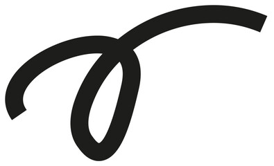 black line, squiggly line